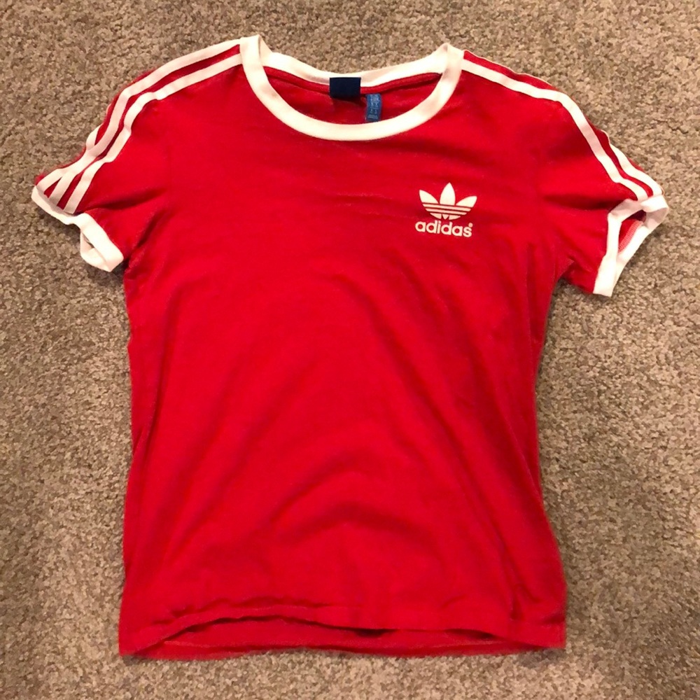 Striped Sleeve Adidas Tee